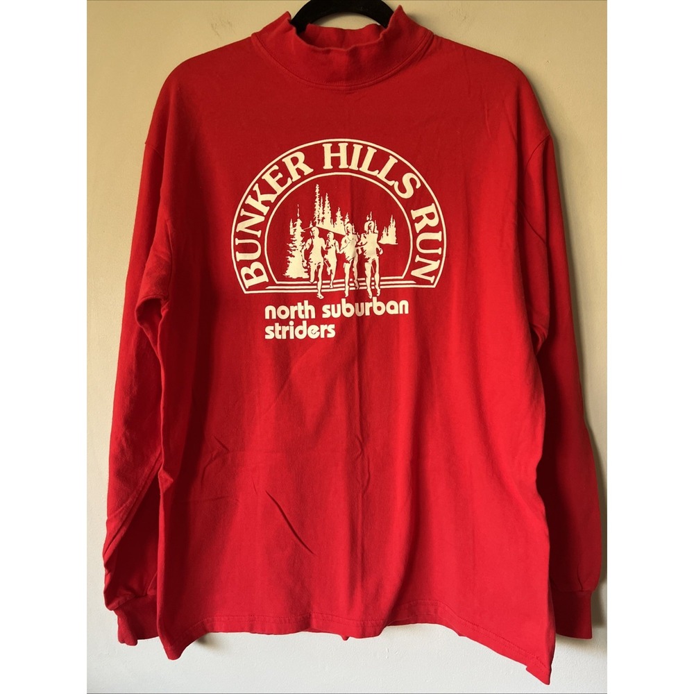 Vintage MN Bunker Hills Running Club North Suburban Striders Long Sleeve Top